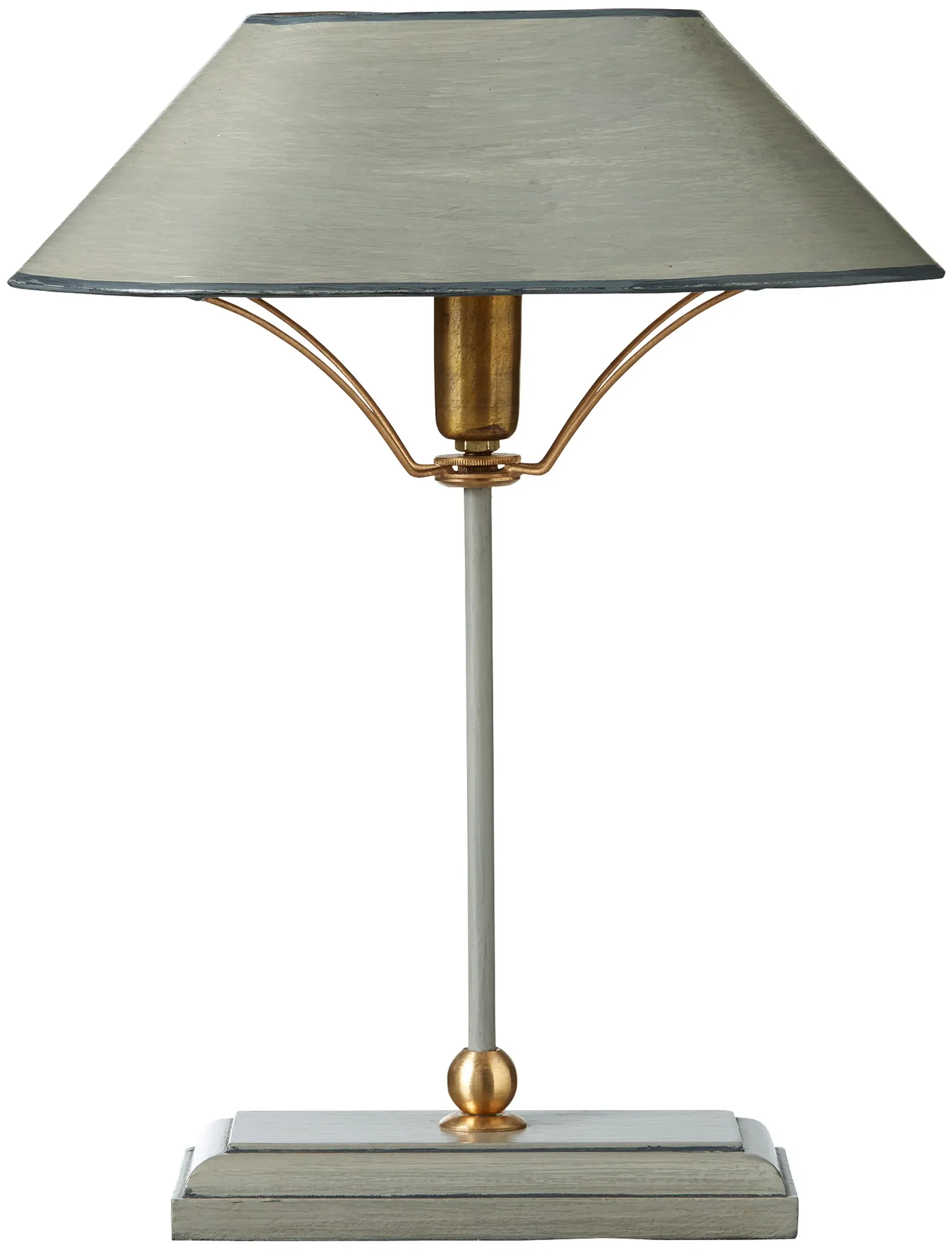 Gray Table Lamp Brass
