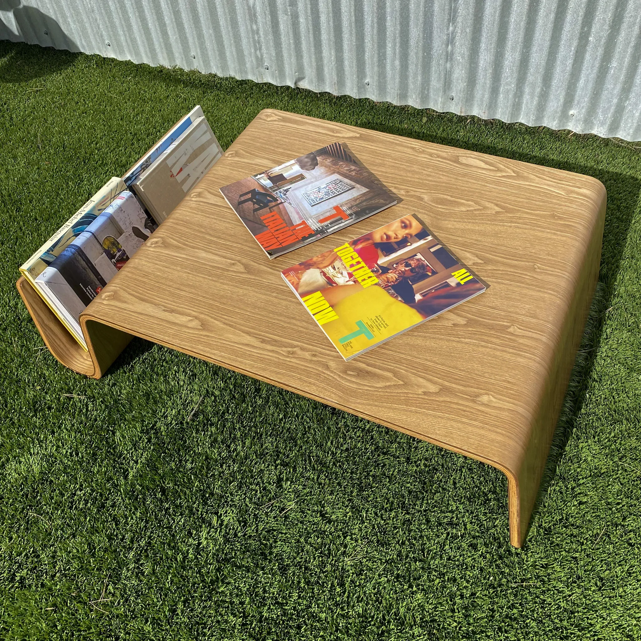 Staged Wooden Coffee Table